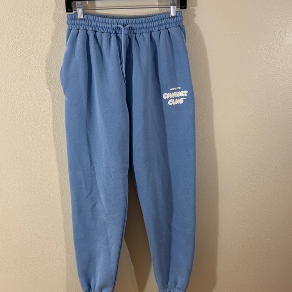 White Fox Boutique Sky Blue Joggers - Picture 1 of 4